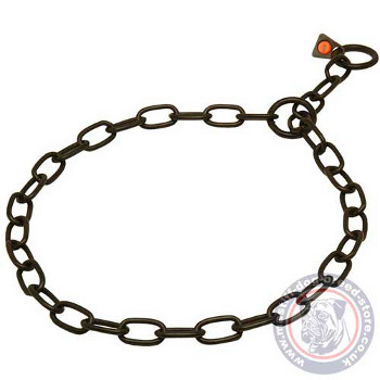 Black Choke Chain Collar for Mastiff