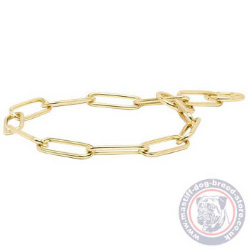 Brass Dog Collar Chain for Mastiff