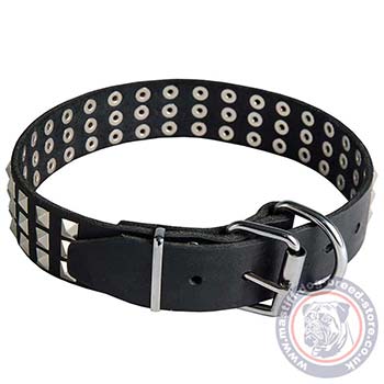 Pyramid Stud Dog Collar for Cane Corso Dog Training and Walking