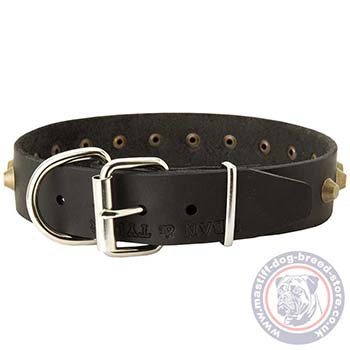 Handmade Leather Dog Collars for Mastiffs