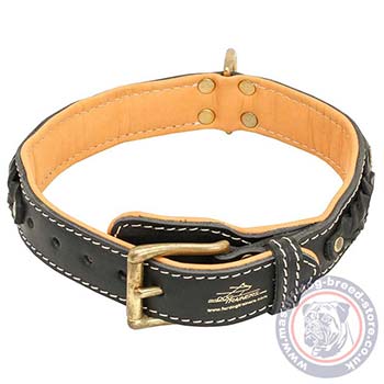 Handmade Leather Dog Collar UK