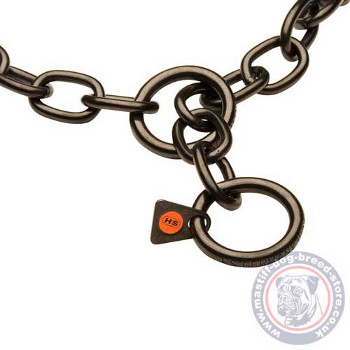Large Link Chain Dog Collars for Mastiff Breeds