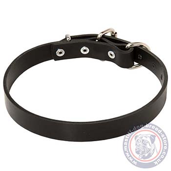 Mastiff Dog Leather Dog Collar with Buckle