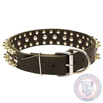 Leather Dog Collar with Buckle
