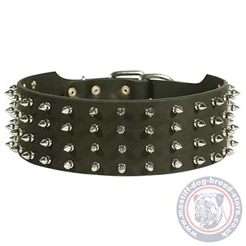 Wide Leather Dog Collars