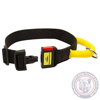 Nylon Mastiff Collar with Handle for Mastiff Training