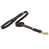 Studded Leather Mastiff Lead