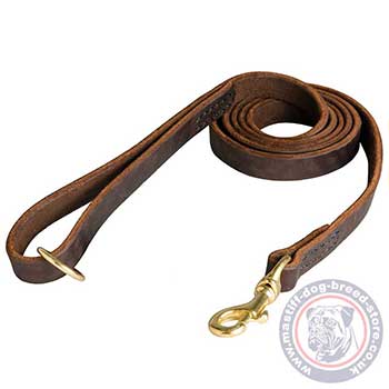 Leather Dog Lead for Mastiff