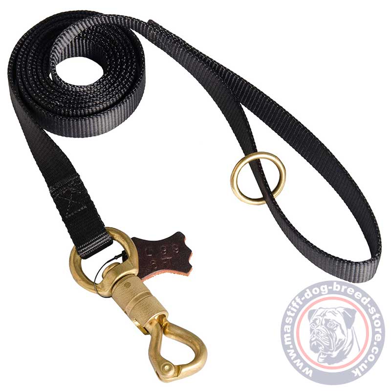 Police Dog Lead with Smart Lock for K9 Dogs Strong Mastiff Leash