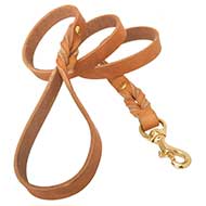 Leather Mastiff Leash with Handle