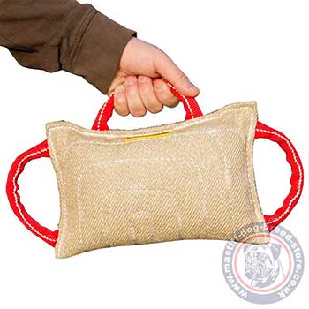 Mastiff Training Jute Bite Pillow With Three Comfortable Handles