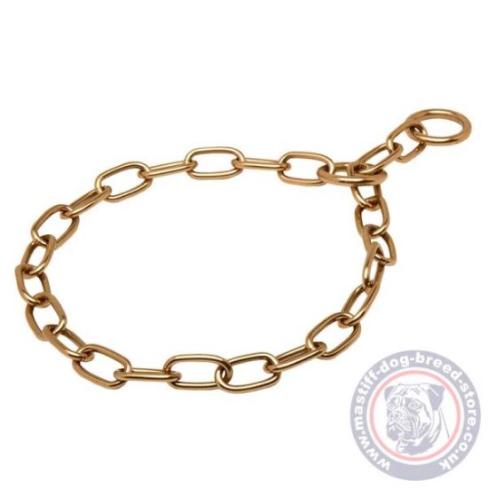 Fur Saver Collar for Mastiff, Hypoallergenic Curogan Chain of 3 mm Wire Gauge