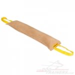 Toys for Big Dogs with 2 Soft Handles, Leather Bite Tug for Mastiff