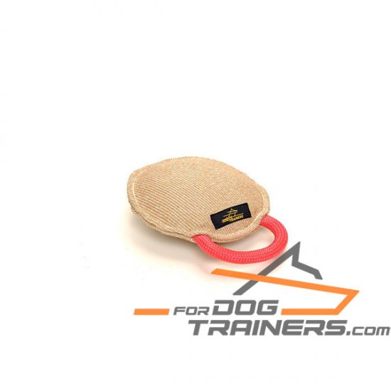 Jute Dog Tug with Handle, Round-Shaped