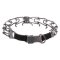Black Stainless Steel Prong Collar with Quick Release for Mastiff Training