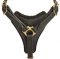 Dog Tracking Harness With Triangle Chest XL Brown