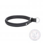 Braided Leather Choke Dog Collar for Mastiff Training