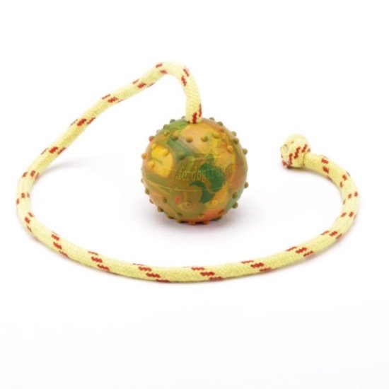 Solid Rubber Ball for Dogs 2.3 In on String