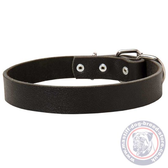 Quality Leather Dog Collars For Mastiff 1.2 in Wide
