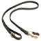 Leather Dog Leash with Handle for Mastiff Walking