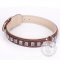 Best Dog Collar For Mastiff With Silver-Like Studs "Cube"