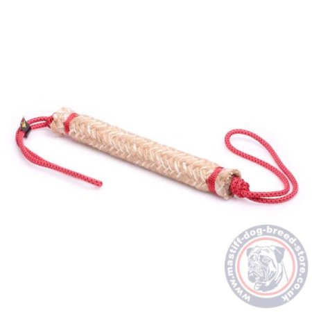 Jute Bite Tugs for Mastiff Training Biting, Rolled