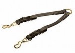 Dog Lead for Two Dogs of Braided Leather for Mastiff