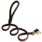 Plaited Mastiff Leash with Round Leather Handle