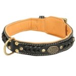 Fancy Dog Collars for Large Dogs Braided Mastiff Collar