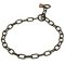 Mastiff Chain Collar with Medium Links, Top Quality Black Steel