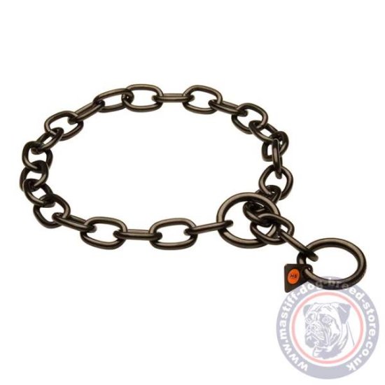 Black Stainless Steel Fur Saver of 4 mm Wire Gauge for Mastiff Breeds