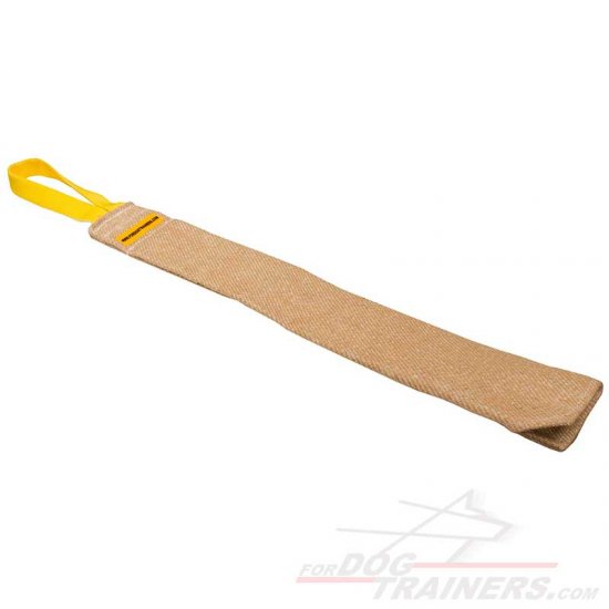 Jute Tug Toy, Dog Friendly Biting Rag with Handle