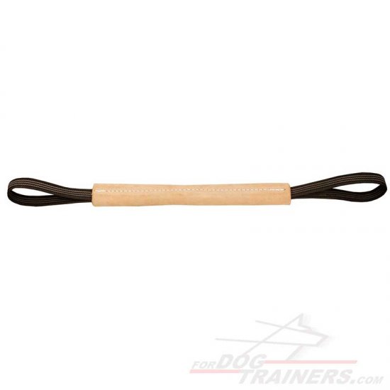 Strong Dog Toys for Mastiff Puppies Training with Two Handles, Leather
