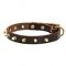 Spiked Dog Collars for Large Dogs with Brass Spikes