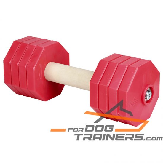 Buy Wooden Dumbbell for Schutzhund Training 'Fast Grip'