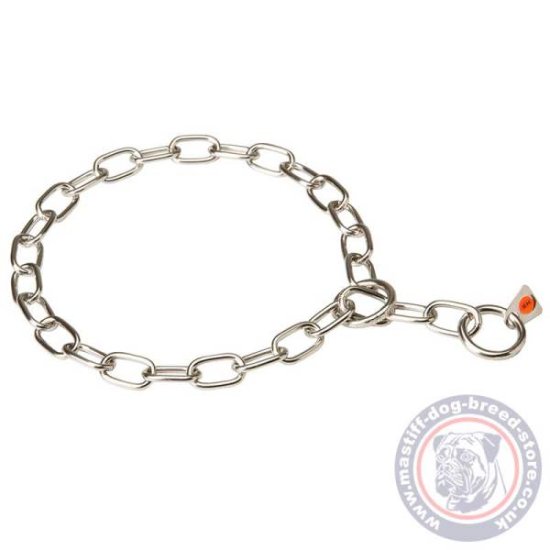 Herm Sprenger Stainless Steel Choke Chain Collar for Mastiff, 3 mm Gauge