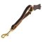 Short Dog Leash Leather, Pull Tab Dog Leash
