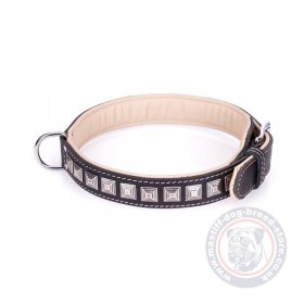 Mastiff Leather Dog Collars "Pyramid"