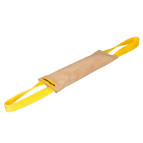 Tug Dog Toy for Mastiff Training with Two Handles, Natural Leather