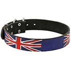 Handmade Dog Collar for Mastiff Training and Walking "Union Jack"