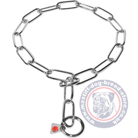 Big Dog Chain Collar for Big Mastiff Breeds 4 mm Stainless Steel Wire