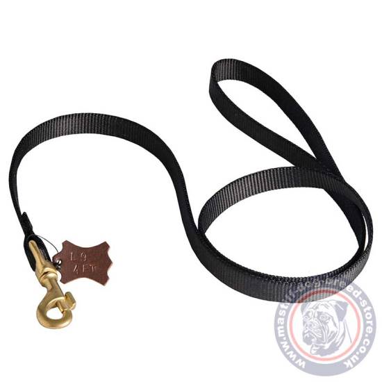 Nylon Mastiff Leash for Walking, Training, Tracking and Police Work