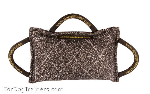 Dog Bite Pad for Mastiff Training with 3 Handles, French Linen