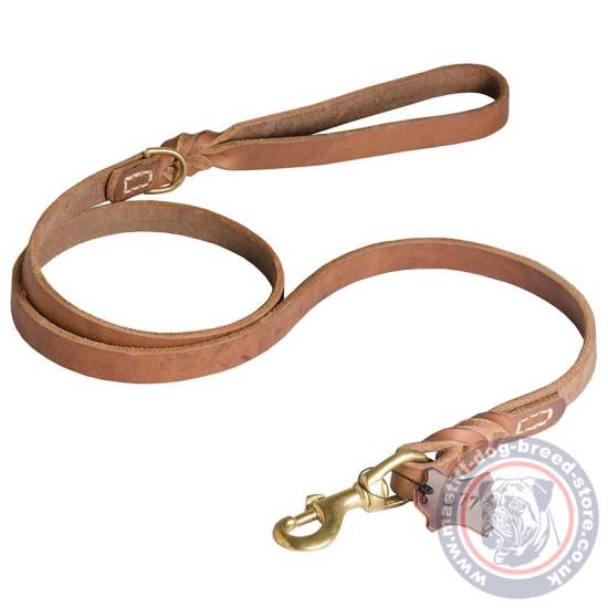 6ft Leather Dog Leash for Large Dogs Advanced Design