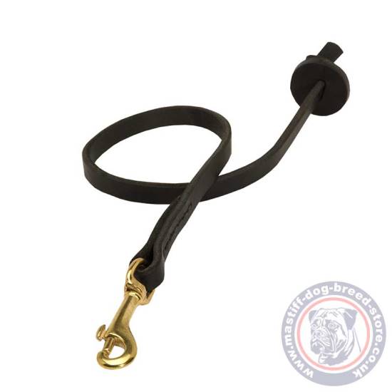 Leather Dog Lead for Close Control in Walking and Training