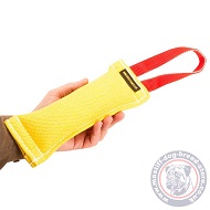 Dog Biting Toy for Mastiff Training with Comfortable Handle, French Linen