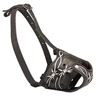 Dog Muzzle for Everyday Use of Mastiff Size "Barbed Wire"